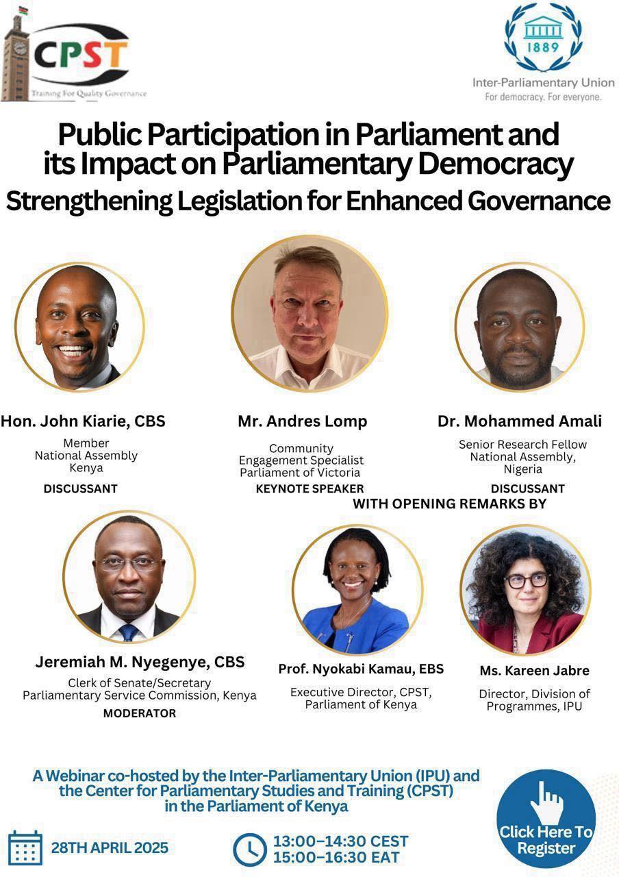 Intrigued by how the public shapes our Parliamentary Democracy?