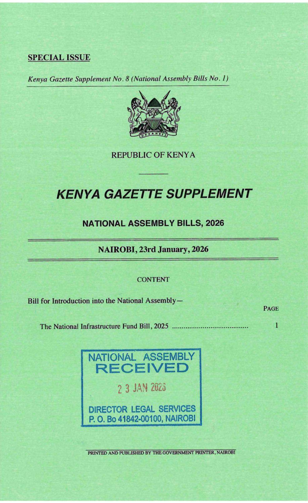 FINANCE COMMITTEE BACKS NIF BILL, ACCEEDS TO PUBLIC CALLS FOR EXPANDED PARLIAMENTARY OVERSIGHT AND SAFEGUARDS