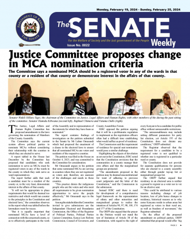 The Senate Weekly - Issue No. 0022